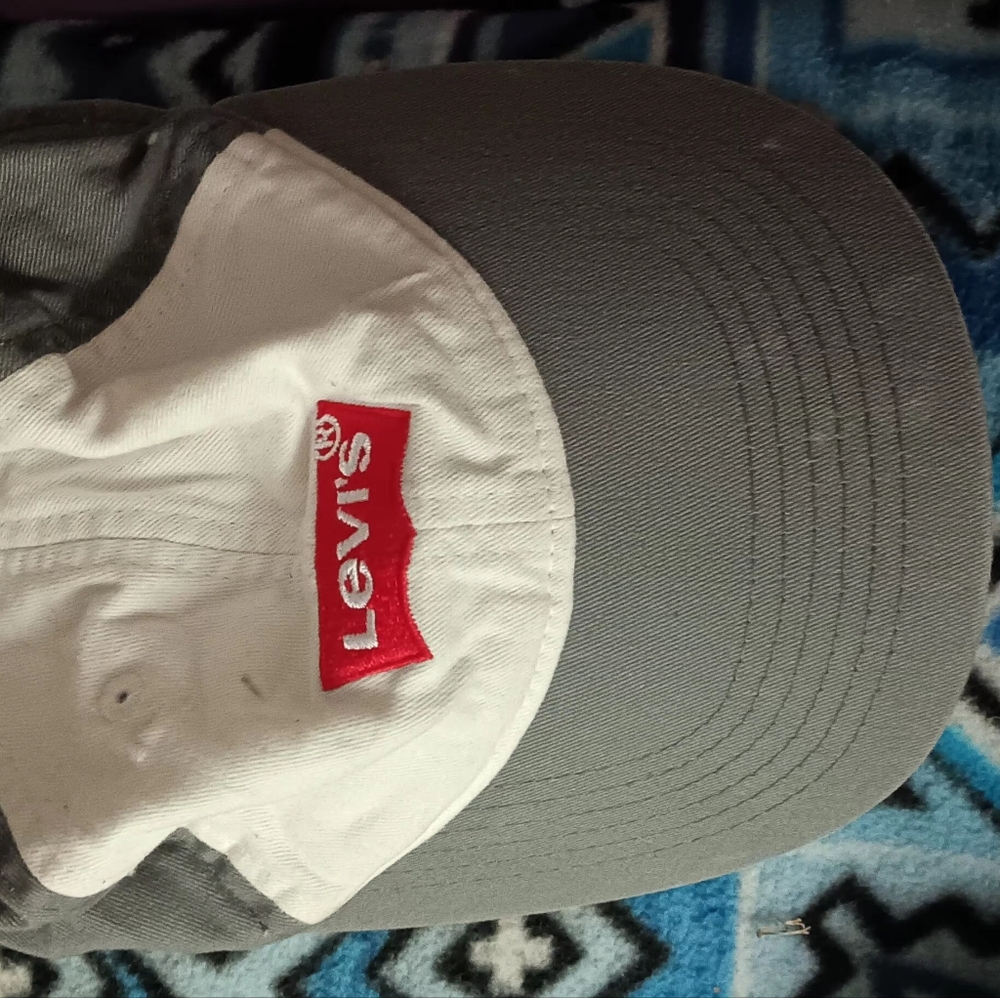 Levi's Gray and White Cap